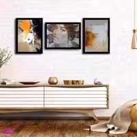 تابلو بکلیت طرح نقاشی مدل دکوراتیو B-161 مجموعه 3 عددی