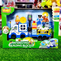 ساختنی لگو ماشین پلیس دوبلو قطعه درشت اسباب بازی 3501