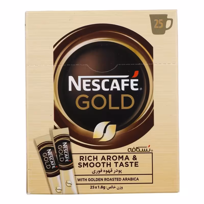 پودر قهوه فوری گلد 25 عددی نستله