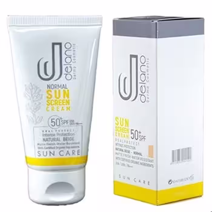 کرم ضدآفتاب پوست خشک SPF50 دلانو ( بژ طبیعی )