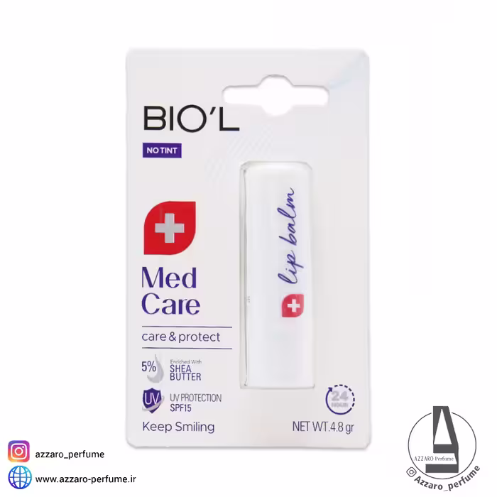 بالم لب بیول بدون رنگ مدل Med Care حجم 4.8 گرم