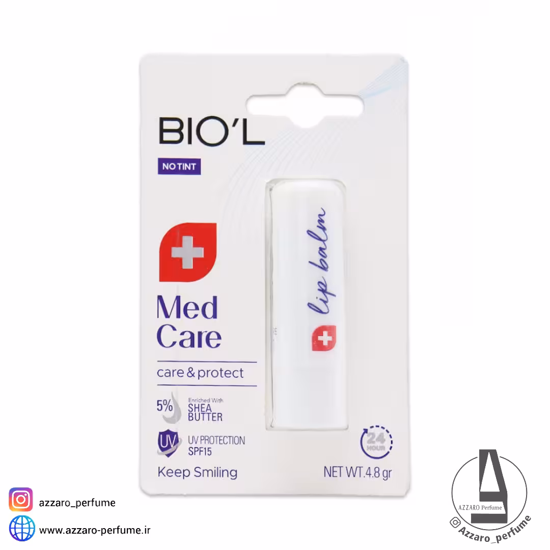 بالم لب بیول بدون رنگ مدل Med Care حجم 48 گرم