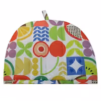 تابان دم کنی قوری طرح میوه و برگ فانتزی