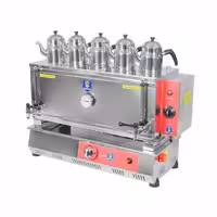 چای ساز صنعتی 5 قوری گازی ترموستاتیک سلطان SU-GT550
