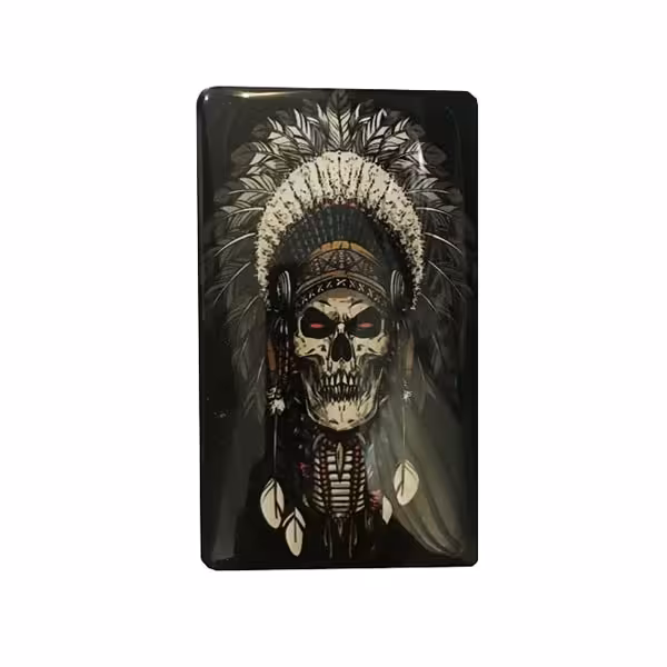 استیکر تزیینی موبایل طرح اسکلت سرخپوست