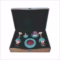 پک هدیه صنایع دستی و زعفران مدل فیروزه کد PZ149