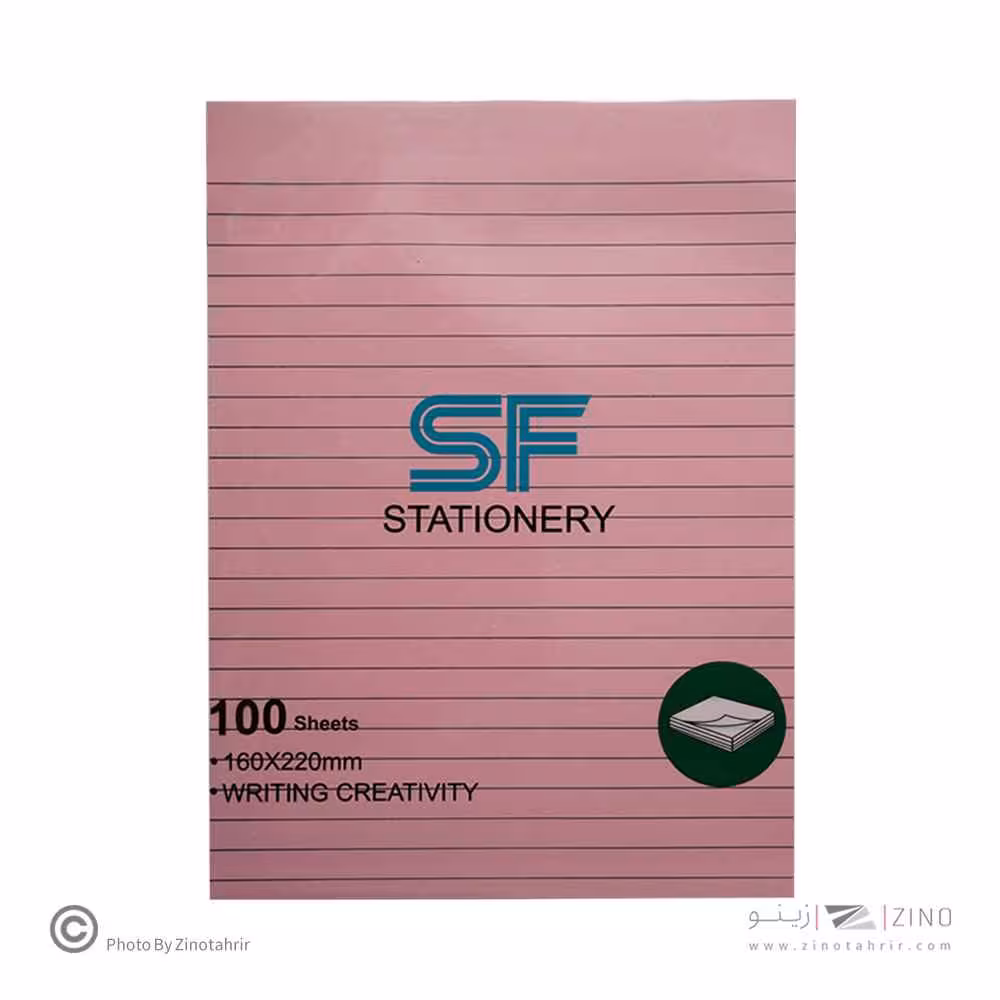 پست ایت100برگ160*220الوان خطدار پاستلی اس اف کدSF-315