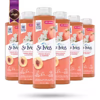6 عدد شامپو بدن سنت ایوز St.Ives مدل هلو و یاس تازه Fresh peach & jasmine حجم 650 میلی لیتر   (اورجینال)