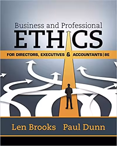 خرید و دانلود نسخه کامل کتاب Business & Professional Ethics for Directors, Executives & Accountants (8th Edition) - Original PDF