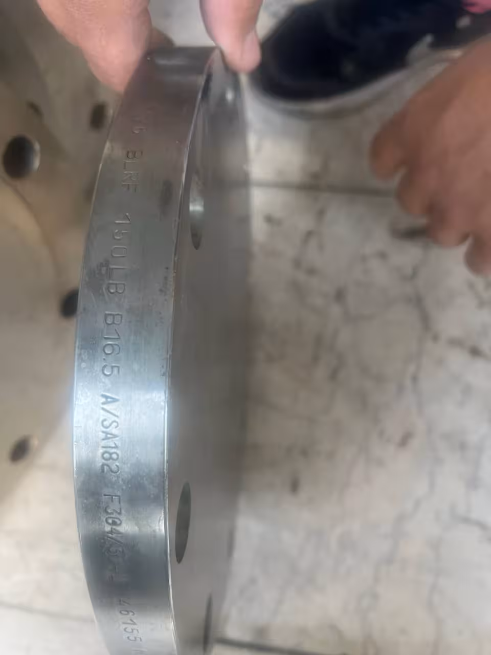 فلنج کور6اینج کلاس150 ریس فیس از جنسSA182F304/304L