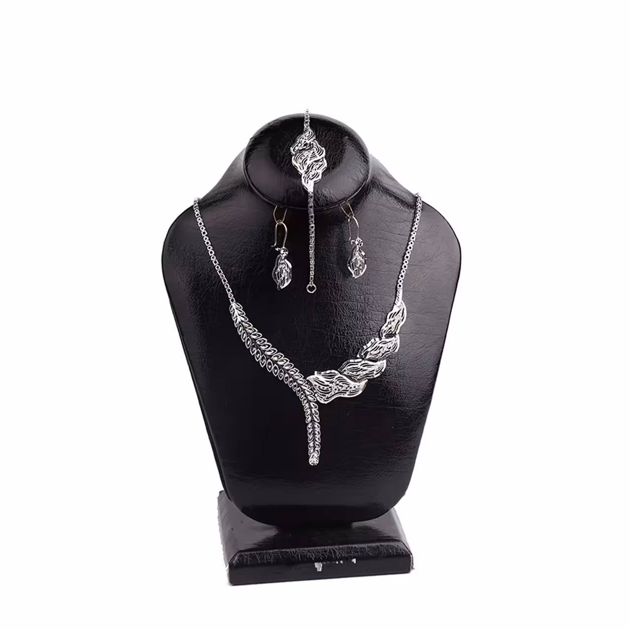 سرویس نقره سه تیکه زنانه مدل تراش کد M104