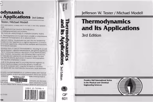 خرید و دانلود نسخه کامل کتاب Thermodynamics and Its Applications