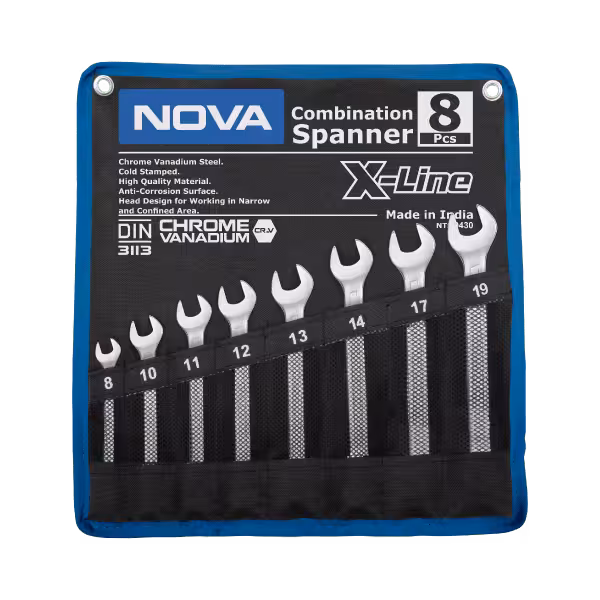 ست کیفی 8 عددی آچار x-line نووا مدل 9430