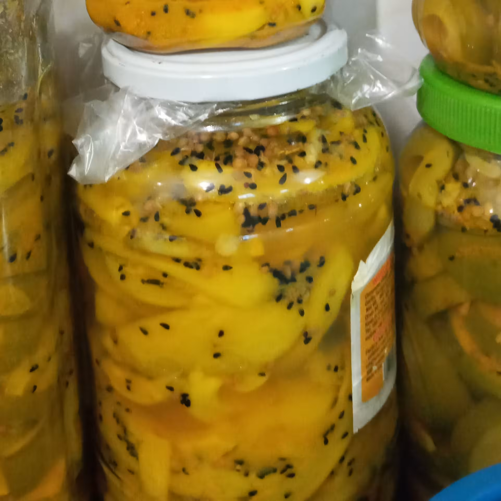 ترشی انبه کال زیتونی(750 گرمی)