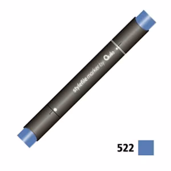 ماژیک راندو دوسر کوییلو کد 522 مدل Stylefile (رنگ prussian blue)