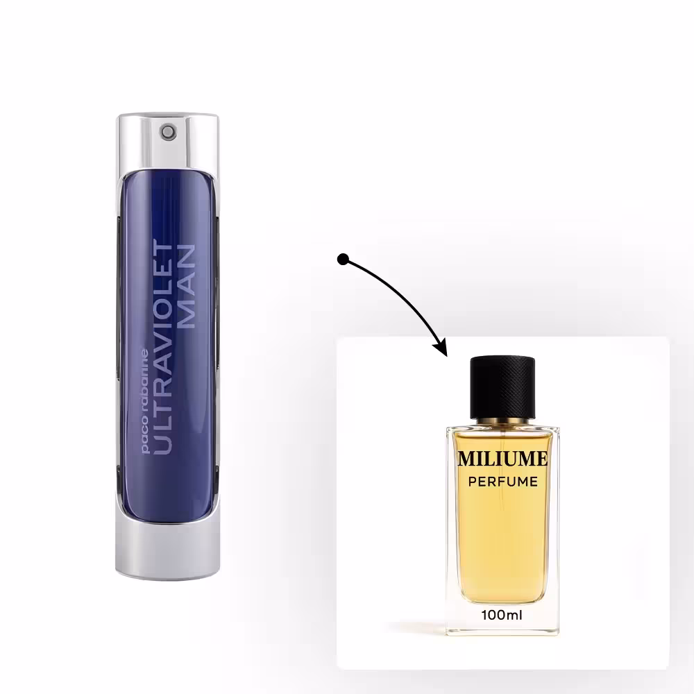 اسانس عطر Paco Rabanne Ultraviolet Men برند RenneTouch - کد 1403 - پاکو رابان الترا ویولت 100ML - میلیوم پرفیوم