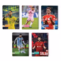 دفتر مشق 80 برگ اسپادانا مدل فوتبالی کد 82423578 مجموعه 5 عددی | چاوه