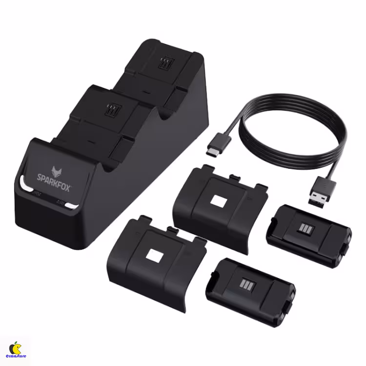 خرید پایه شارژر دوگانه SparkFox برای ایکس باکس سری ایکس اس - سفید