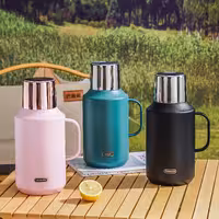 فلاسک وکیوم 2 لیتری پینکا PINKAH مدل PJ-3353 اورجینال (سبز-مشکی)