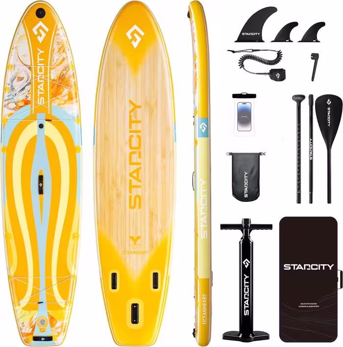 پدل برد استار سیتی STARCITY مدل OCEANHEART YELLOW