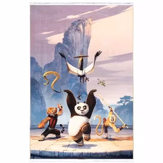 فرش کودک طرح پاندای کونگ فو کار کد 101284
