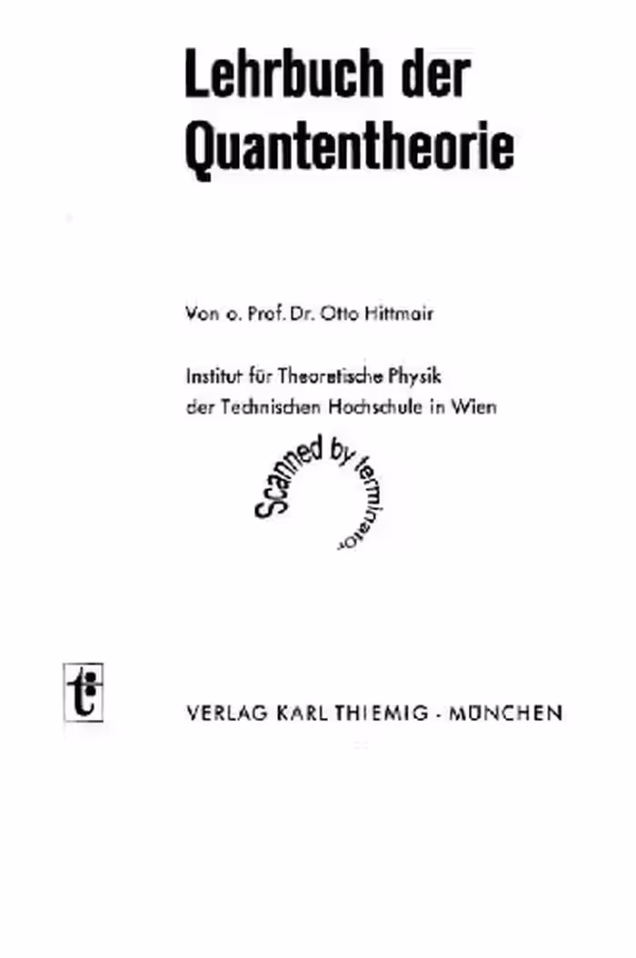 خرید و دانلود نسخه کامل کتاب Lehrbuch der Quantentheorie