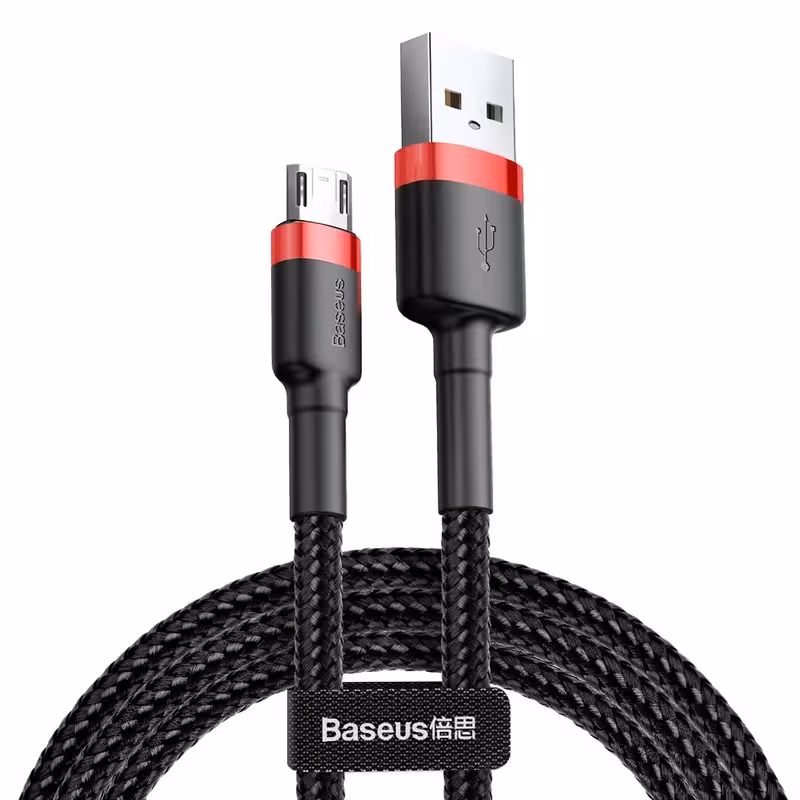 کابل تبدیل USB به microUSB باسئوس مدل CAMKLF-BG1 طول 1 متر