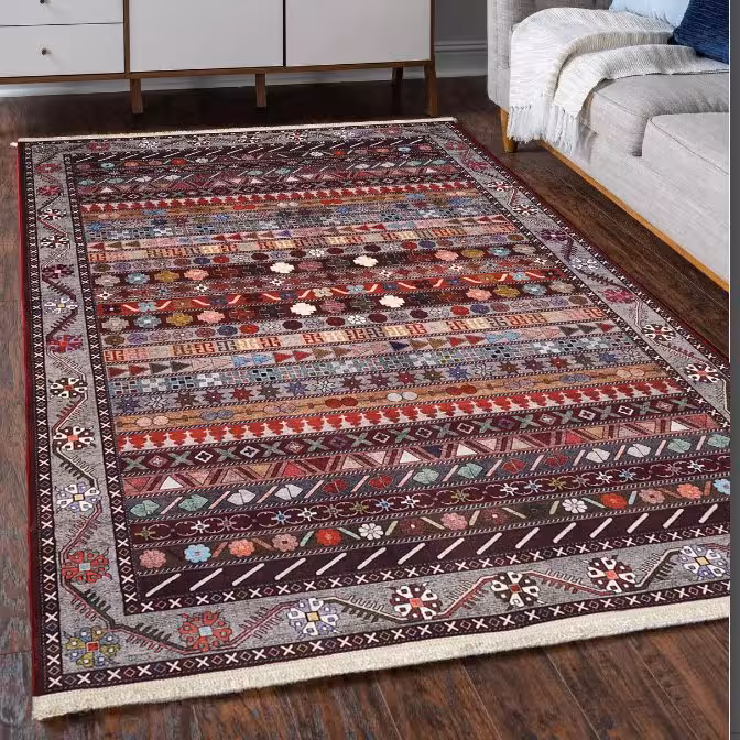 فرش ماشینی(شش متری3در2) طرح سنتی کد 100315 لاکی