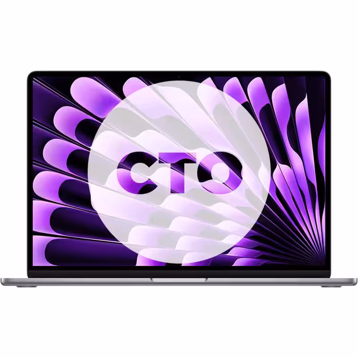 مک بوک ایر 15 اینچ 2024 سری M3 کاستوم پردازنده 8core - 10core حافظه رم 16 گیگابایت هارد 2 ترابایت خاکستری Z1BP0006U - Hiapple.ir