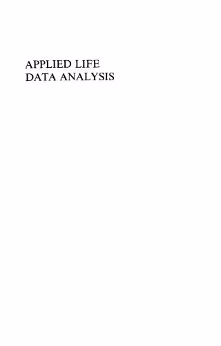 خرید و دانلود نسخه کامل کتاب Applied Life Data Analysis (Wiley Series in Probability and Statistics)