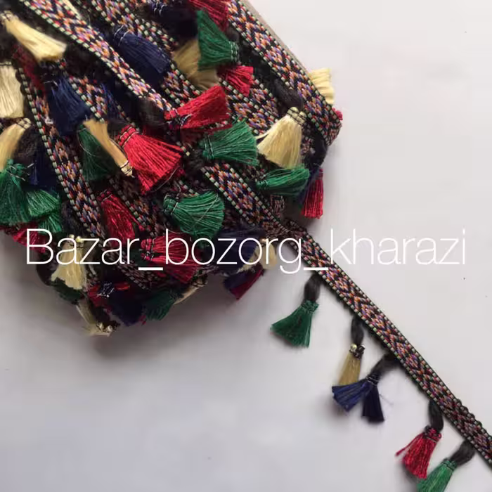 نوار منگوله ابریشمی
