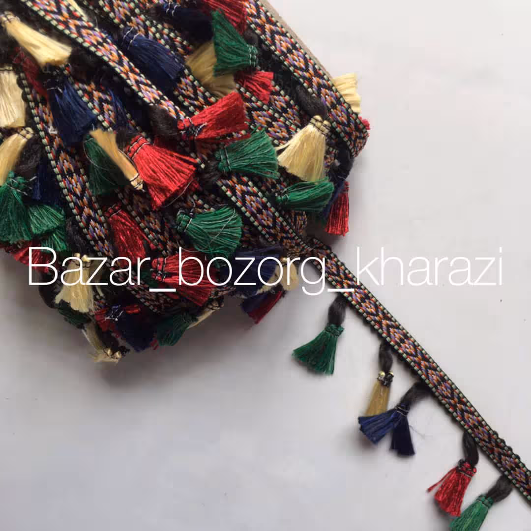 نوار منگوله ابریشمی