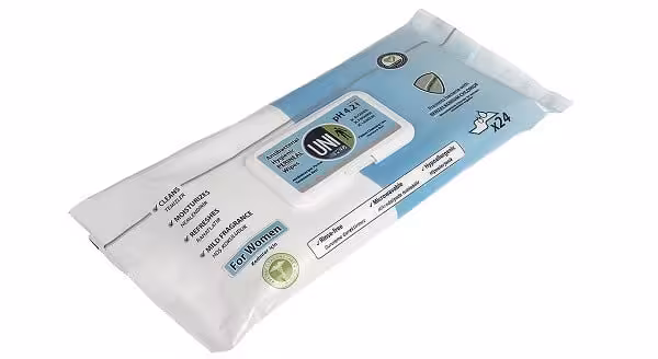 دستمال مرطوب بانوان یونی مد Antibacterial Hygienic Perineal بسته 24 عددی