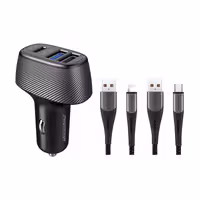 شارژر فندکی 42 وات راک رز مدل Safari PQ2 به همراه کابل USB-C / لایتنینگ | کالا مکس