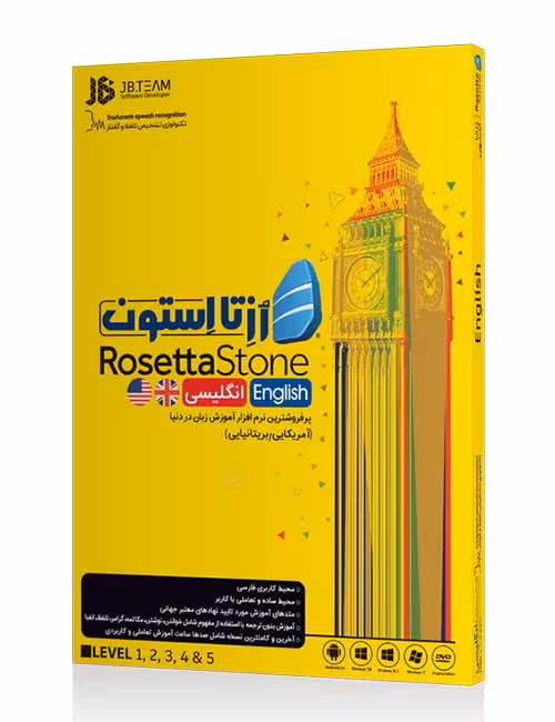 نرم افزار آموزش زبان انگلیسی رزتا استون جی بی