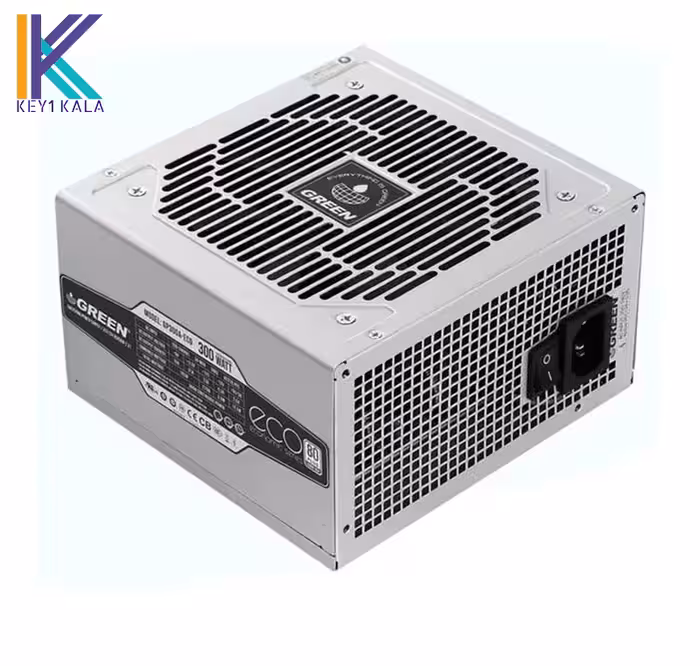 منبع تغذیه کامپیوتر گرین مدل GP300A-ECO Rev3.1 80 Plus White توان 300 وات