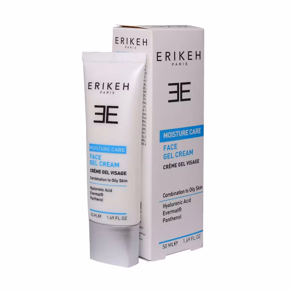ژل کرم مرطوب کننده اریکه مناسب پوست چرب و مختلط 50 میلی لیتر Erikeh Moisture Care Gel Cream 50 ml