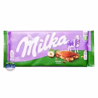 تابلت شکلات میلکا با تکه های فندق