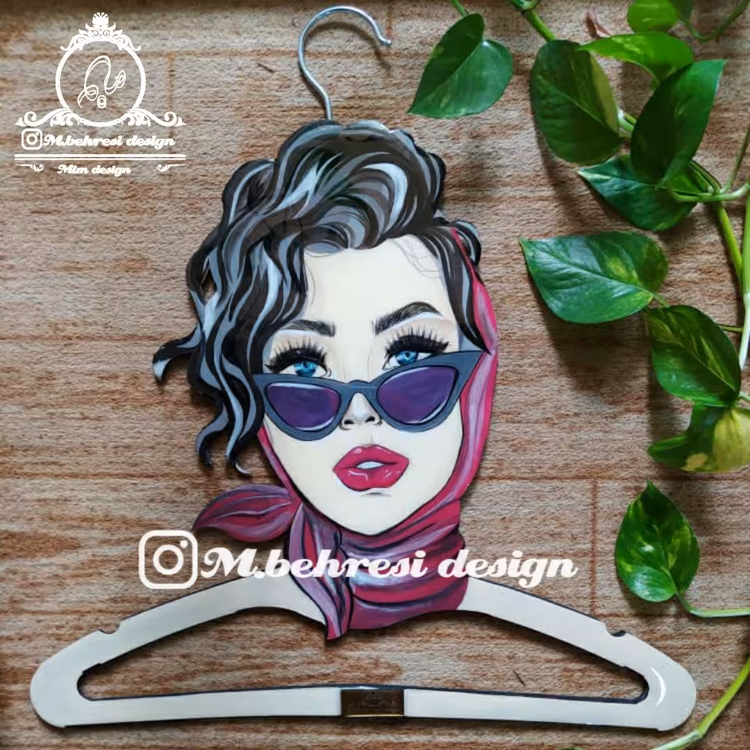 چوب لباسی  چوبی لاکچری (دستساز هنری) 
