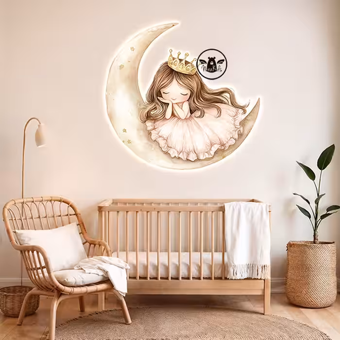 پنل نوری طرح پرنسس و یونیکورن