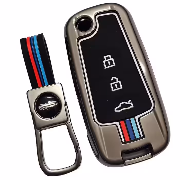 کاور ریموت و سوییچ خودرو چیکال مدل فلزی کد P-1098 مناسب برای لیفان X60