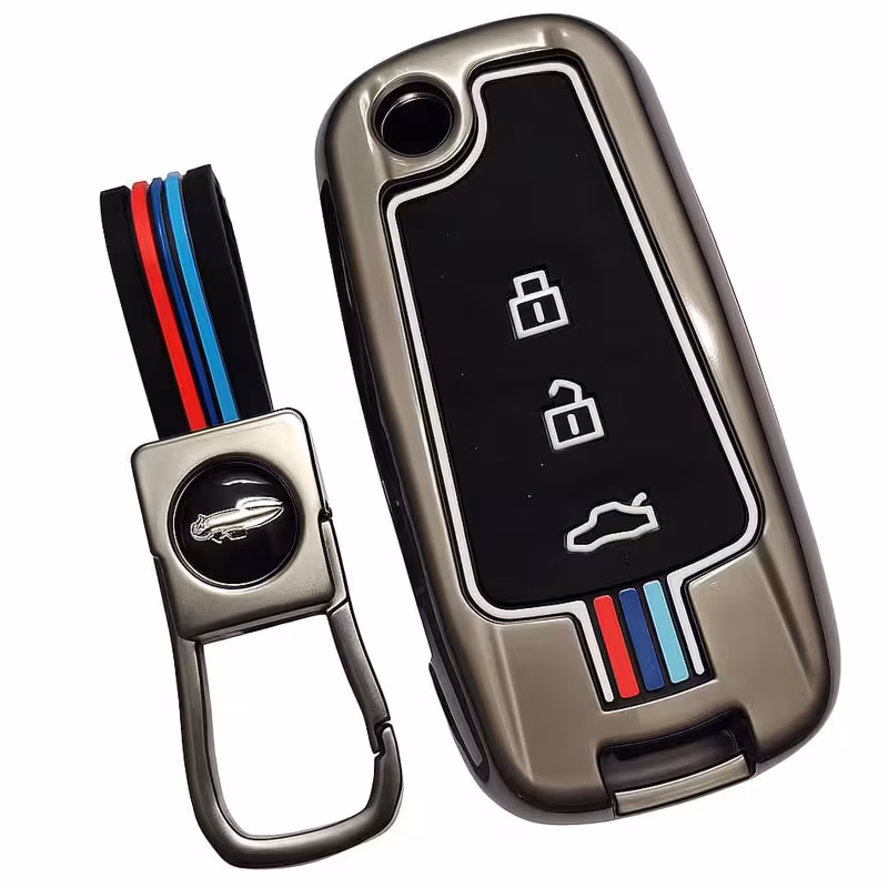 کاور ریموت و سوییچ خودرو چیکال مدل فلزی کد P-1098 مناسب برای لیفان X60