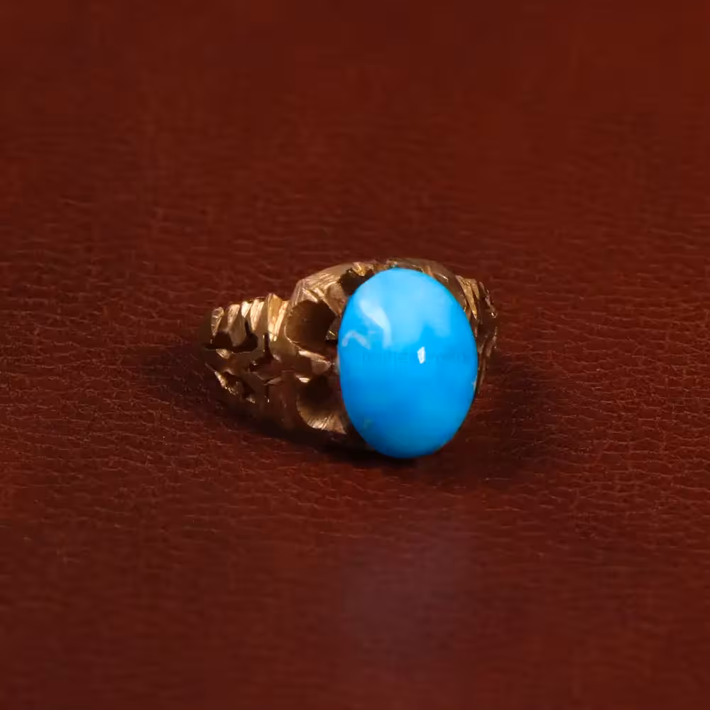 نگین فیروزه عجمی کد 29860 - جواهری مشاهیر