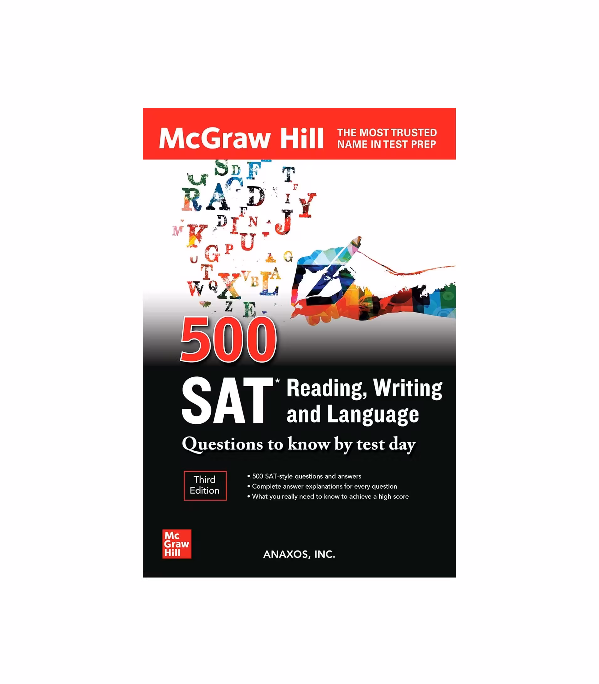 کتاب 500SAT Reading Writing and Language Questions to Know by Test Day Third Edition اس ای تی ریدینگ رایتینگ