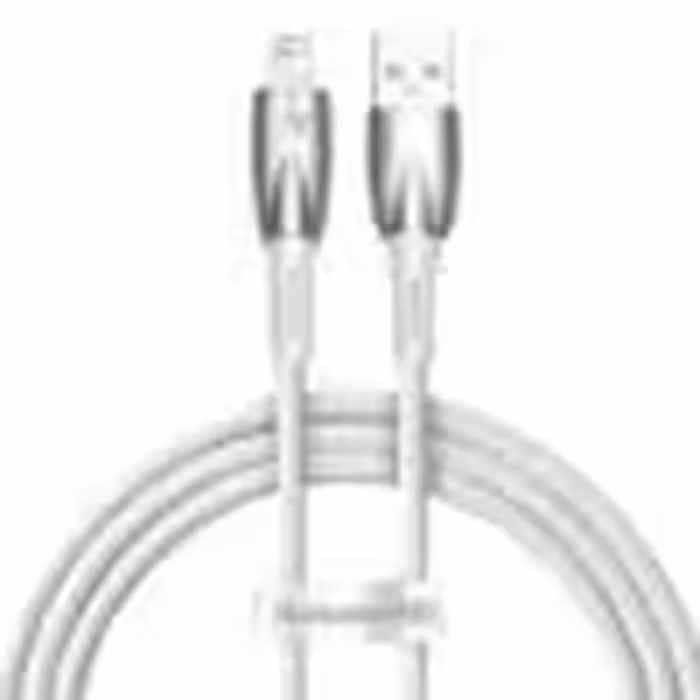 کابل USB به لایتنینگ بیسوس Baseus Glimmer Series (iP2.4A/1m) سفید