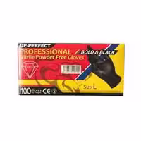 دستکش اوپی پرفکت نیتریل حرفه ای (مشکی) 100 عددی