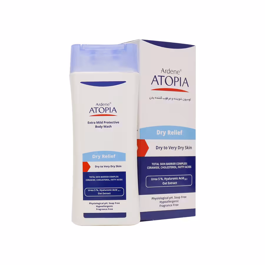 لوسیون شوینده بدن مدل Dry Relief آتوپیا آردن | 250 میل