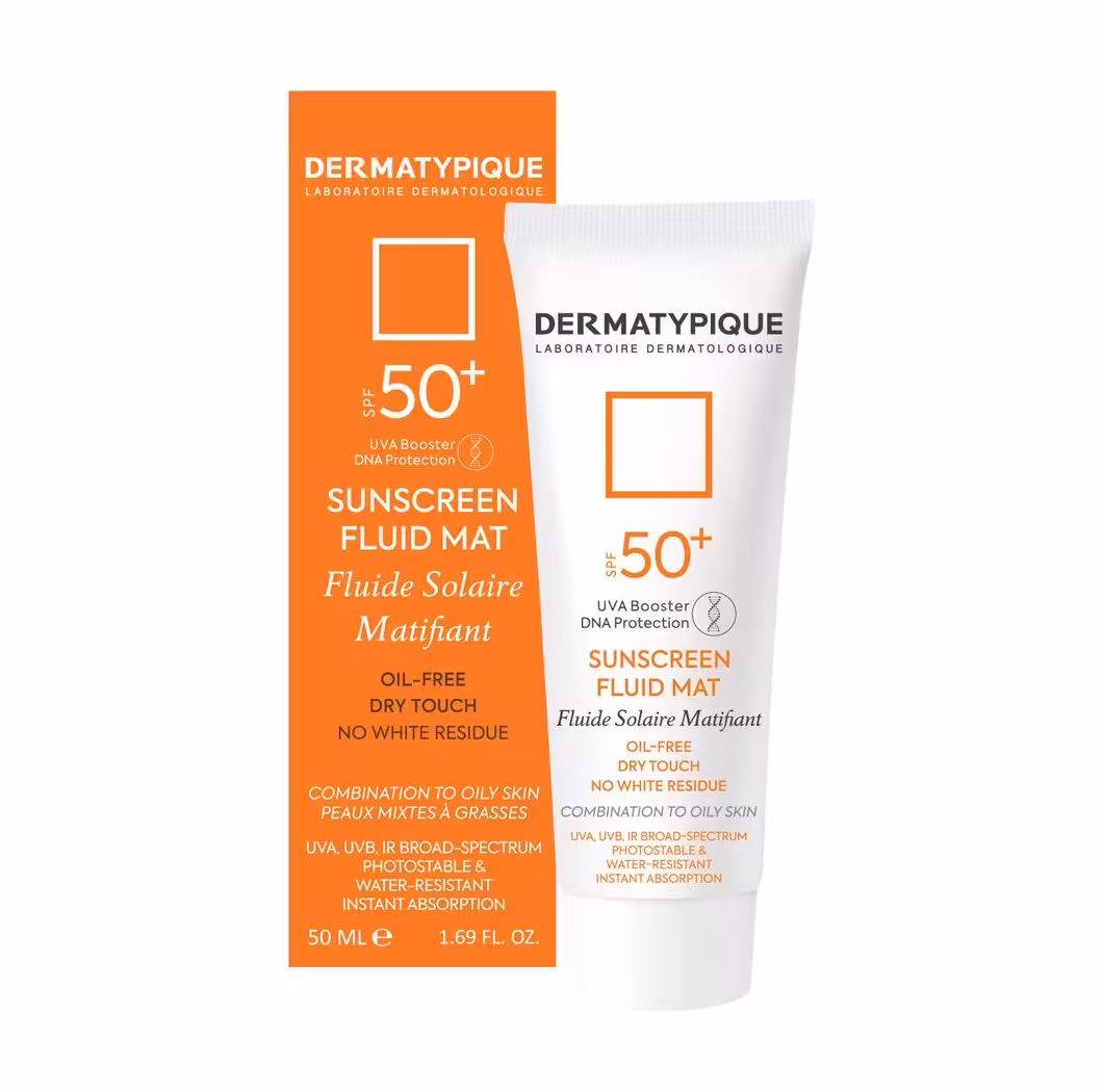 ضد آفتاب فلویید مت بی رنگ درماتیپیک فاقد چربی مناسب پوست چرب 50ml SPF50