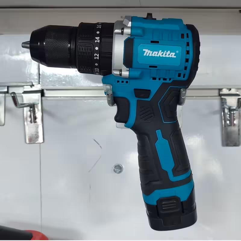 دریل شارژی ماکیتا 18 ولت موتور براشلس چکشی (طرح ماکیتا makita ست دریل ( خرید عمده و تکی ابزار برقی گناوه مارکت )