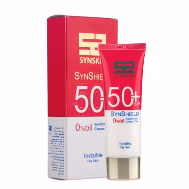 ژل کرم ضد آفتاب مدل SPF50 Oil Free مناسب پوست چرب ساین اسکین SYN SKIN SPF50 OIL FREE SUN SCREEN CREAM GEL FOR OILY SKIN